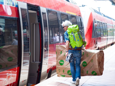 Rennradtransport im ICE