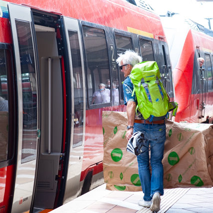 Rennradtransport im ICE