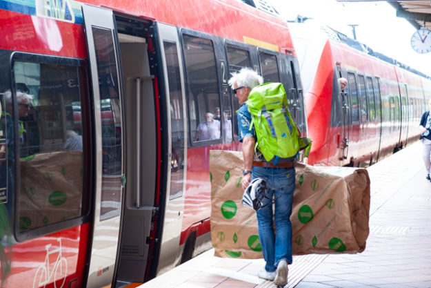 Rennradtransport im ICE